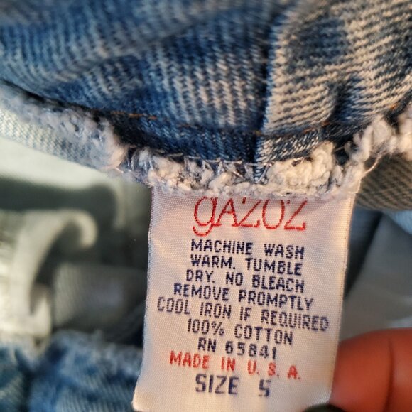 Vintage 90s Gazoz Jeans Size 5 Boho High Waist Sea Life Nautical Ocean Patchwork - Picture 12 of 12